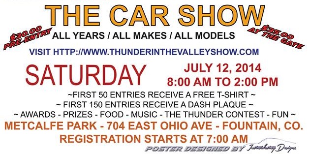 Thunder in The Valley Car Show This Weekend