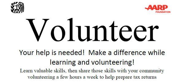 Volunteer Income Tax Counselors Needed