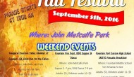 Fountain Fall Festival on Labor Day Weekend