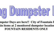 Spring Dumpster Days in Fountain