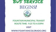 Fountain Bus Services Now on Saturday