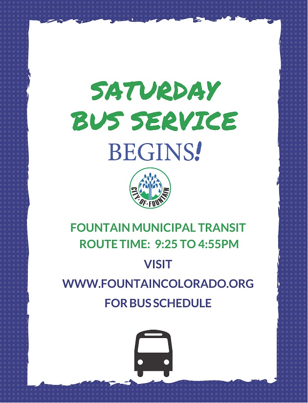 Fountain Bus Services Now on Saturday