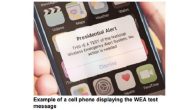 FEMA Alert On Cell Phone October 3, 2018