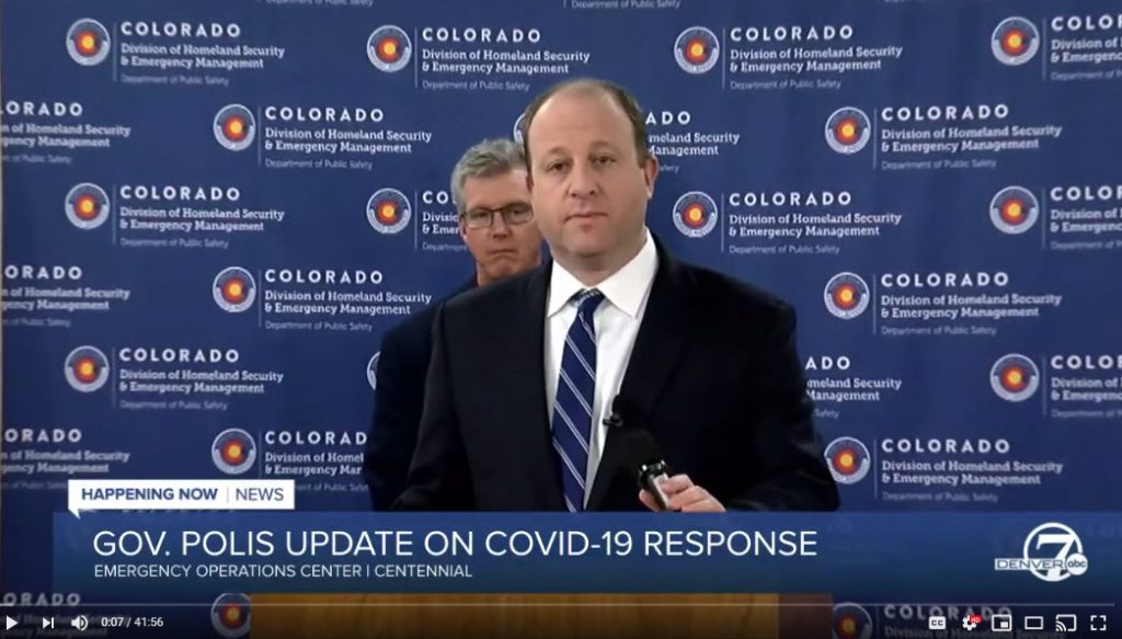 Gov. Jared Polis issues statewide stay-at-home order in Colorado