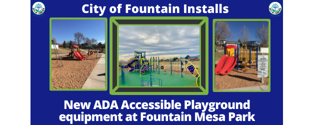 New ADA Playground at Fountain Mesa Park
