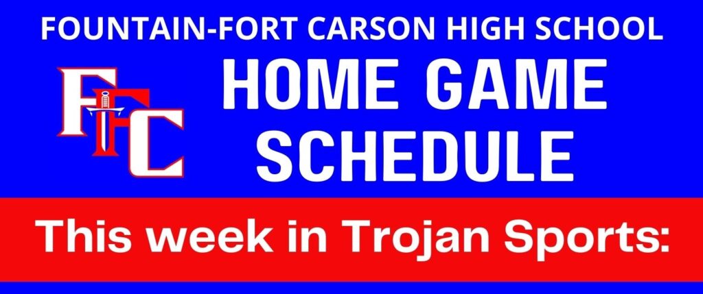 Fountain Fort Carson Home Game Schedule Sept 19 - 21st